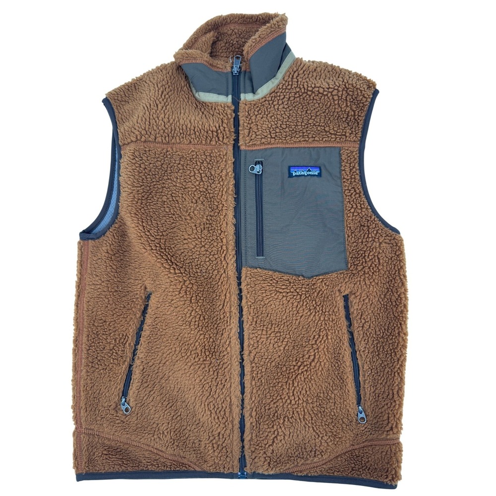 Patagonia Brown and Gray Fleece Vest